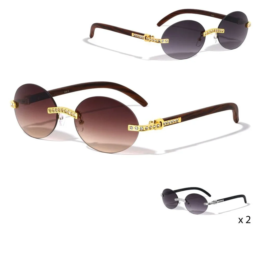 Women Sunglasses Blue Frame‎ Cat Eye Style Small Fashion Designer Retro Classy